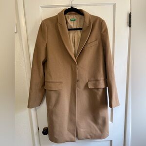 United Colors Of Benetton Tan Wool Coat
